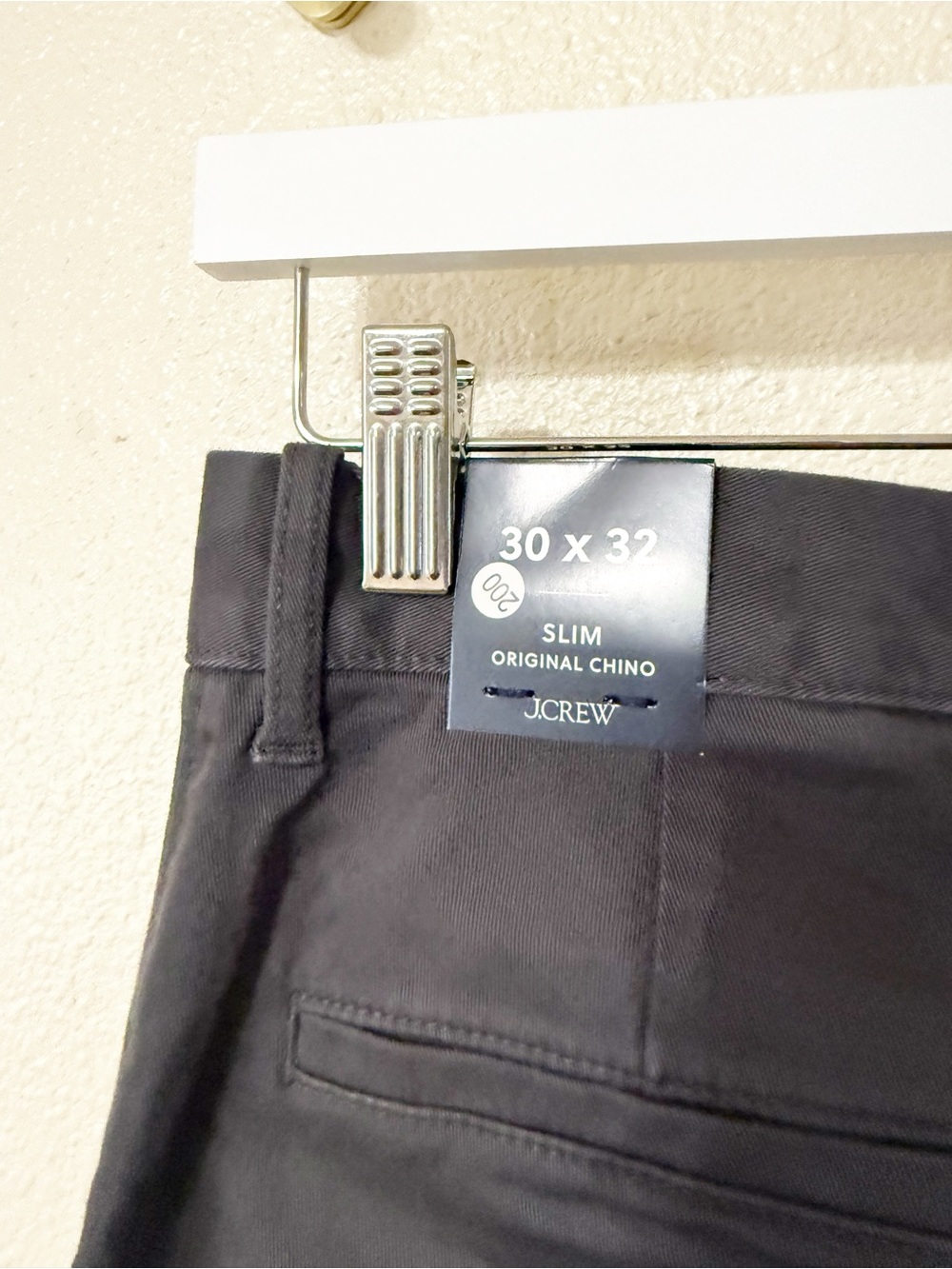 JCrew Slim-fit Original Chino Twill Pants in Onyx Grey Size 30x32 NEW CO399 - Picture 5 of 8